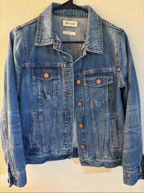 Madewell Medium Blue classic Denim Trucker Jacket S/M